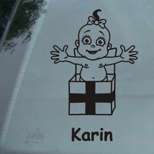 24 schöne pinke Baby Aufkleber mit Hand Lettering und Krone, MATTE  Papieraufkleber für Mädchen Geschenke (ø 45mm; 24 x 1 Motiv) Baby Arrival!  